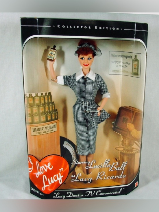 Barbie Other - “I Love Lucy” 1997 Vintage Barbie, TV Commercial Collector Ed. of Vitameatavegam
